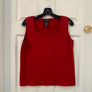 Ralph Lauren Vibrant Red Women's Tank Top - Large
